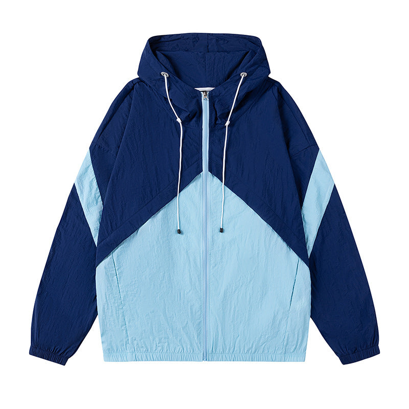 Herren sportliche Windjacke mit verstellbarem Kapuzensystem und reflektierenden Details EB