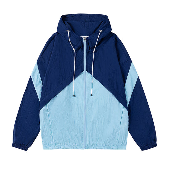 Herren sportliche Windjacke mit verstellbarem Kapuzensystem und reflektierenden Details EB