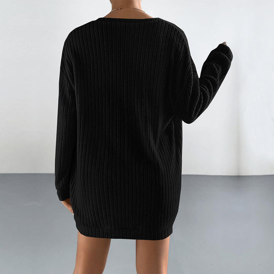 Damen gerippter Lounge-Zweiteiler mit offenem Longcardigan, tailliertem Bustier-Top und High‑Waist-Shorts Eichborn Berlin