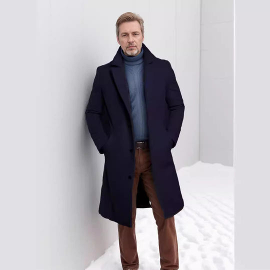 Herren eleganter und warmer Übermantel EB