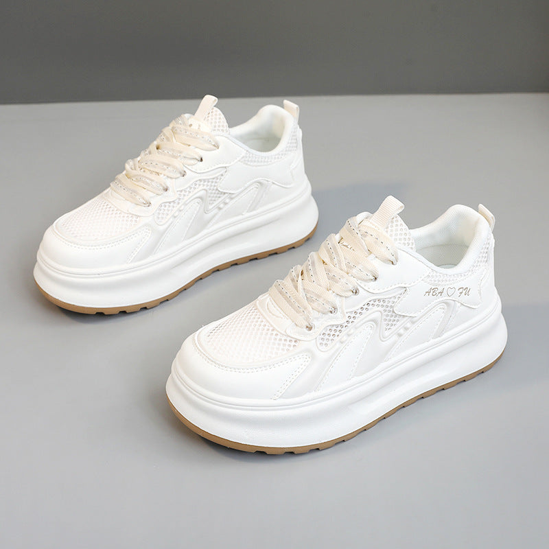 Damen modische Sneakers mit atmungsaktiver Mesh-Oberfläche und dämpfender Sohle EB