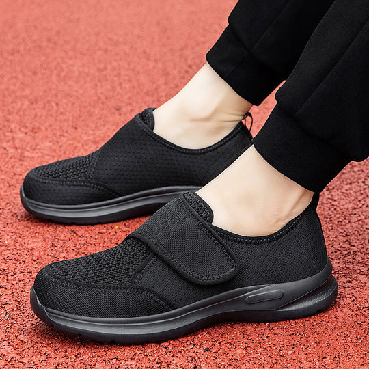 Unisex nan atmungsaktive Komfort-Halbschuh mit Klettverschluss und ergonomischer Dämpfung EB