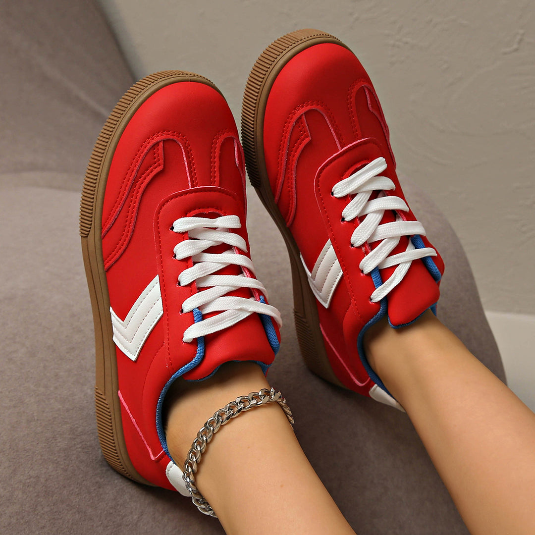 Damen Bequeme Freizeitsneaker mit trendigem Obermaterial EB