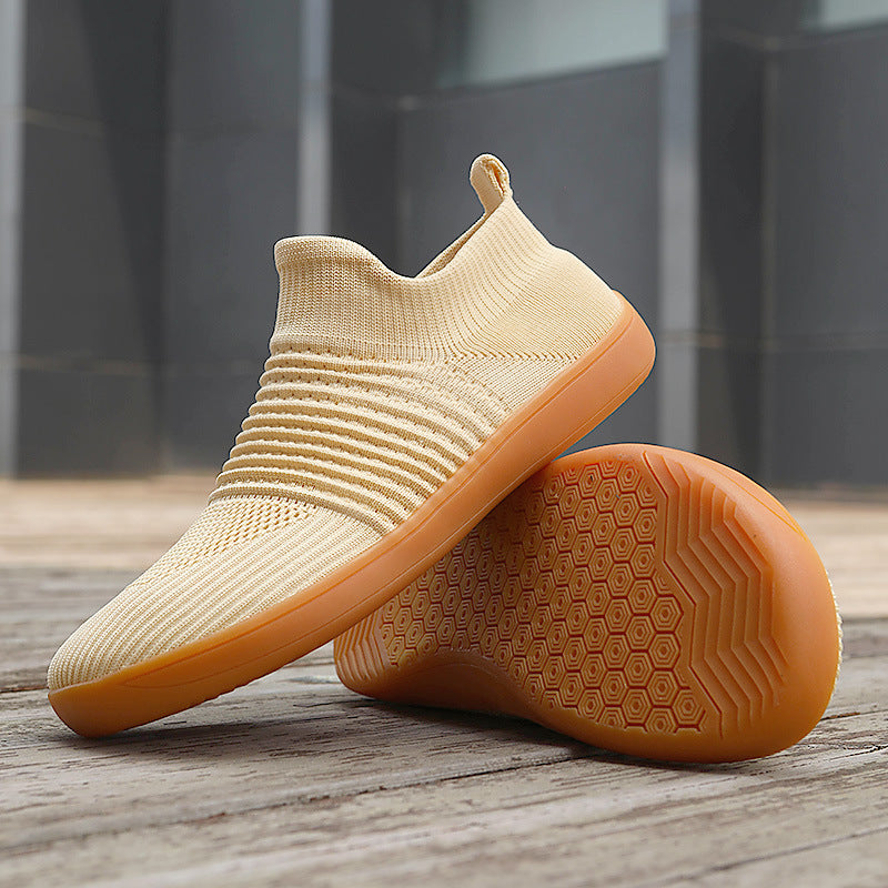 Damen Elastische Slip-On Sneakers mit atmungsaktivem Obermaterial EB