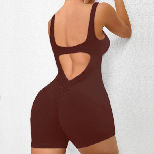 Damen Sportlicher Bodysuit mit innovativem Rückenausschnitt EB