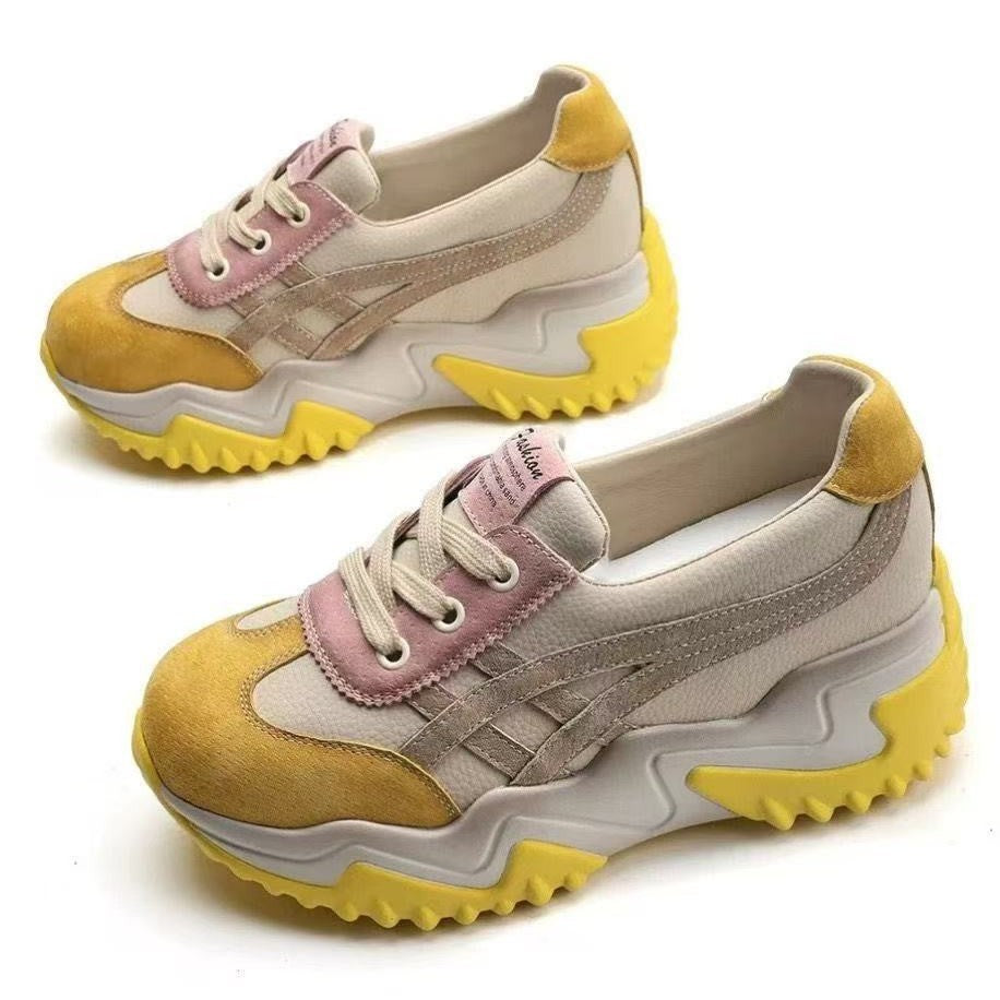Damen Chunky Sneakers mit ergonomischem Sohlenprofil und atmungsaktivem Obermaterial EB