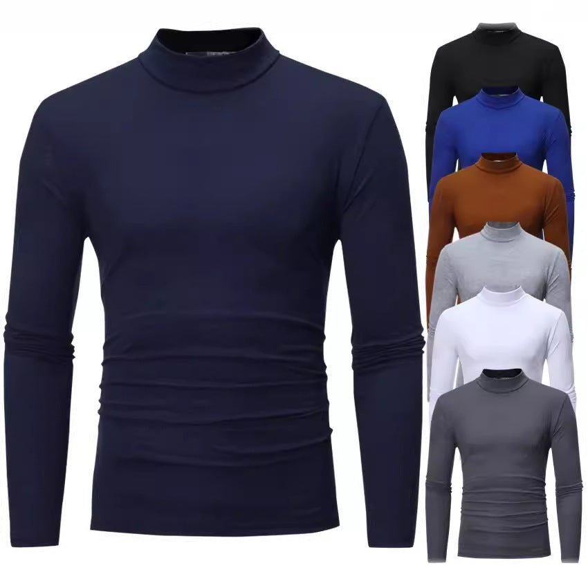 Herren Rollkragenpullover aus weichem Jersey EB