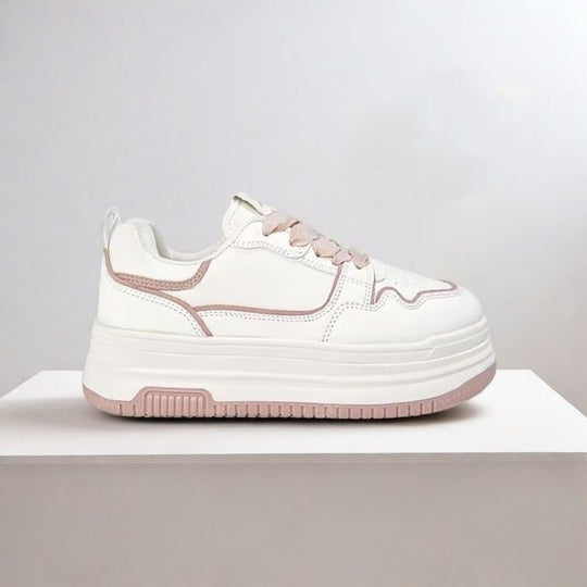 Damen Trendige Plattform-Sneaker mit eleganter Kontur und rutschfester Sohle EB