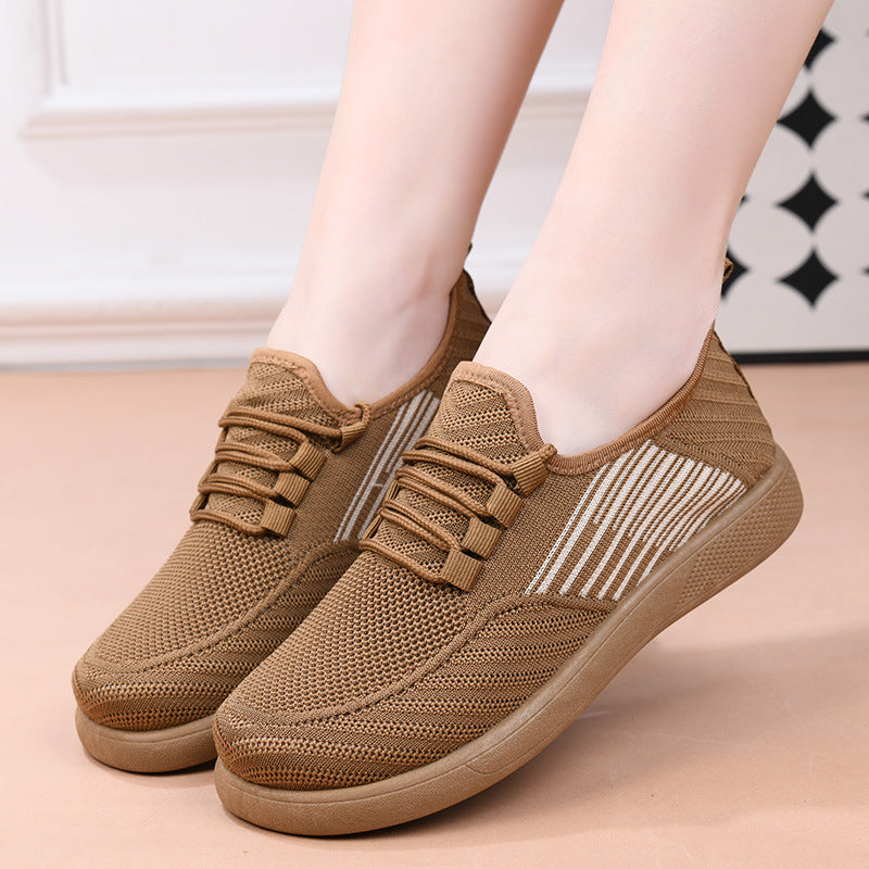 Damen Bequeme und stylische Freizeit-Sneaker mit elastischen Einsätzen EB