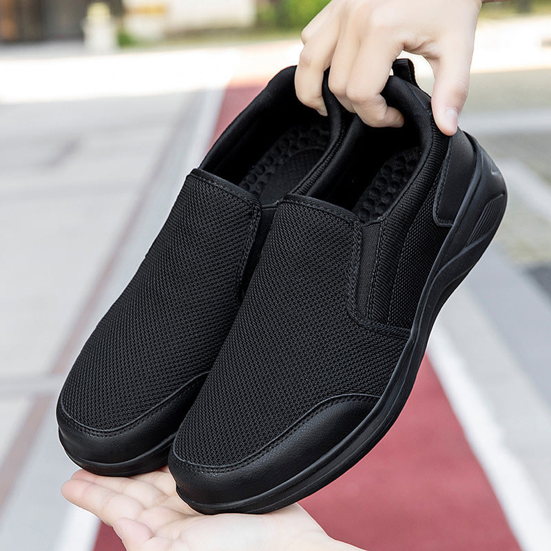 Damen Komfortable Slip-On Sneakers mit atmungsaktivem Mesh-Obermaterial EB