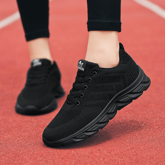 Damen Atmungsaktive Lauf-Sneaker mit flexiblem Sohlenprofil und dämpfendem Fußbett EB