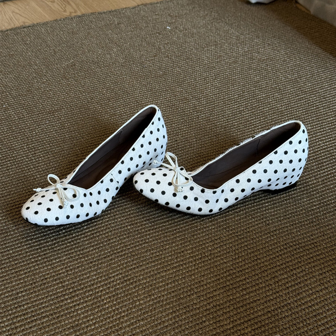 Damen Ballerinas mit modischem Punktedesign und bequemer Passform EB