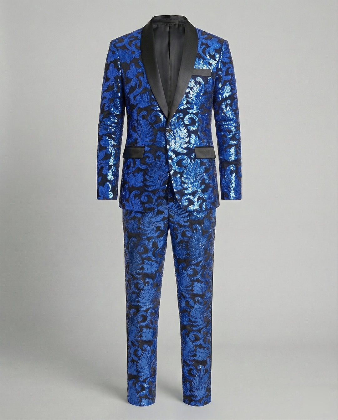 Herren glamouröses Pailletten-Anzugset EB