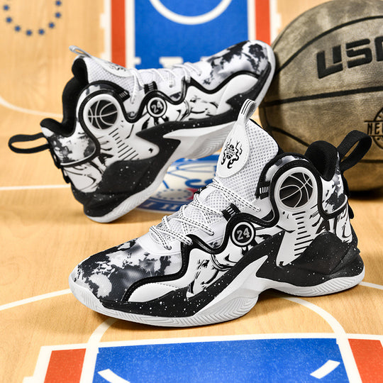 Damen Hochleistungs-Basketball-Sneaker mit atmungsaktivem Mesh-Obermaterial und rutschfester Sohle EB