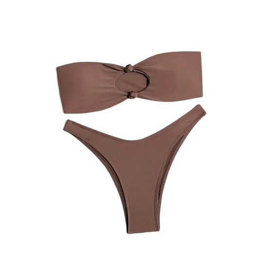 Damen Bandeau-Bikini mit innovativem Knotendesign EB