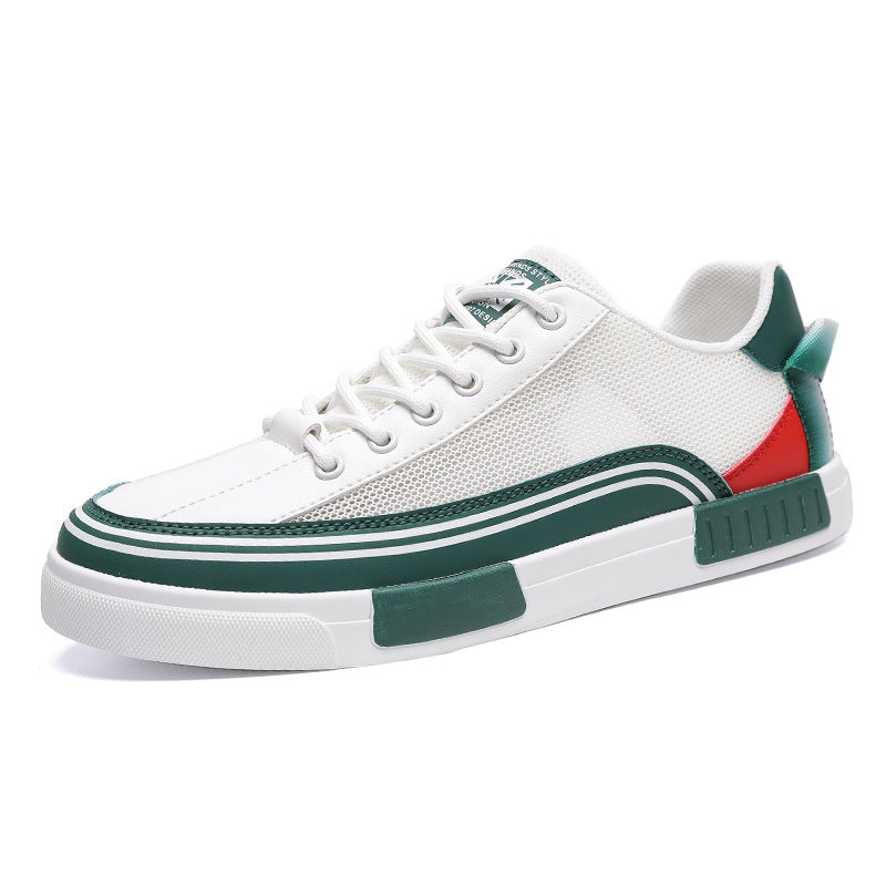 Unisex leichte Retro-Cupsohlen-Sneaker mit atmungsaktivem Mesh, gepolstertem Komfortfußbett und griffiger Gummilaufsohle EB