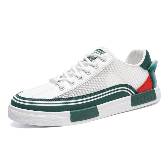 Unisex leichte Retro-Cupsohlen-Sneaker mit atmungsaktivem Mesh, gepolstertem Komfortfußbett und griffiger Gummilaufsohle EB