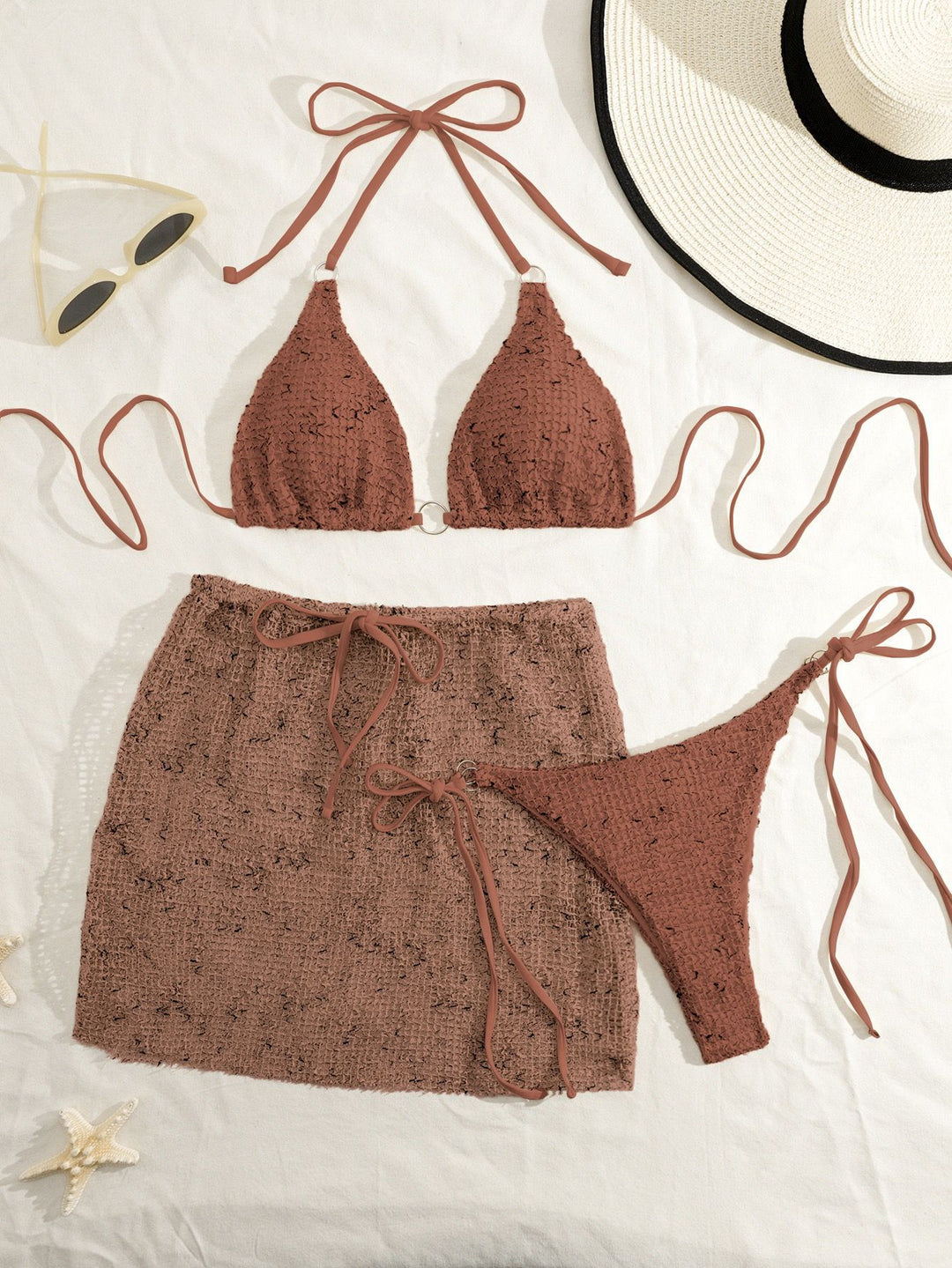 Damen Bikinis mit verspielter Wickeloptik EB