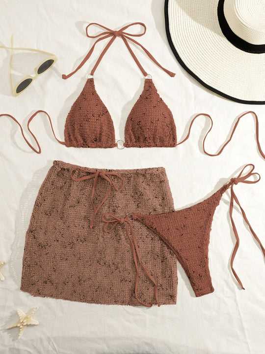 Damen Bikinis mit verspielter Wickeloptik EB