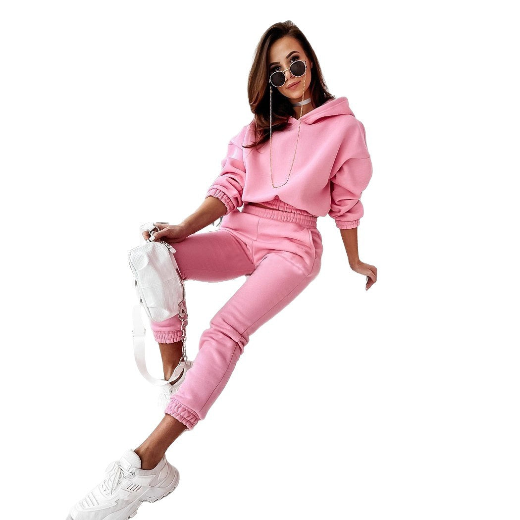 Damen Jogginganzug mit modernem Schnitt und lässigem Hoodie-Stil EB
