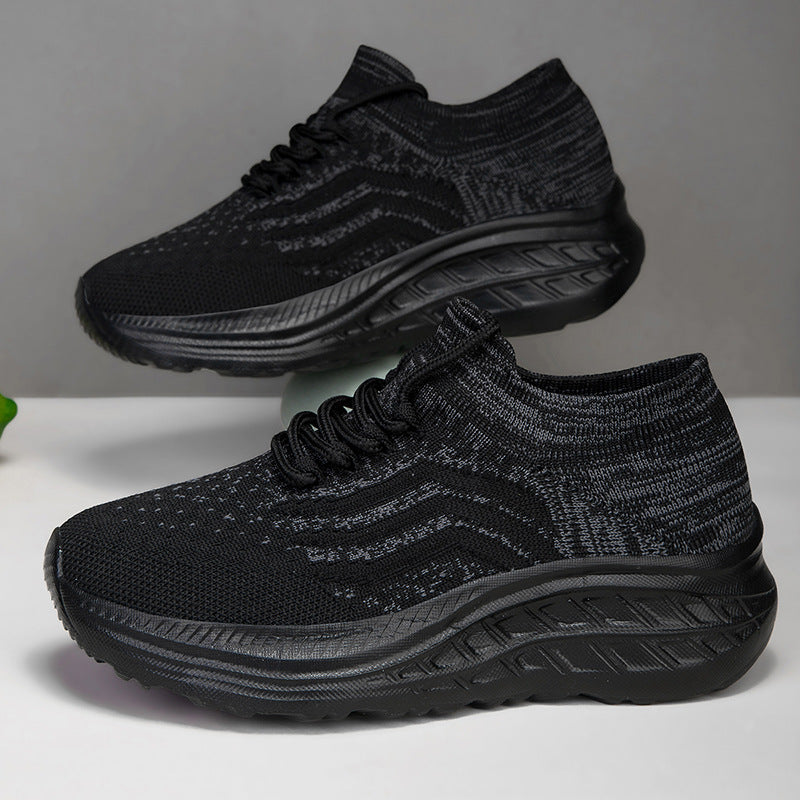 Damen Sportliche und atmungsaktive Sneakers mit elastischem Obermaterial EB