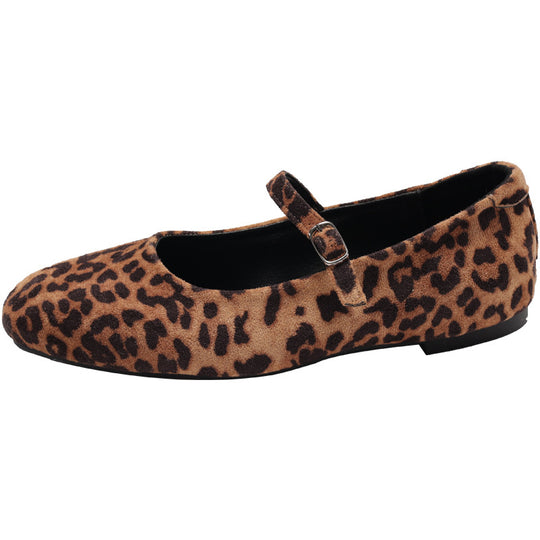 Damen Ballerina mit verstellbarem Riemchen und modischem Glanz EB