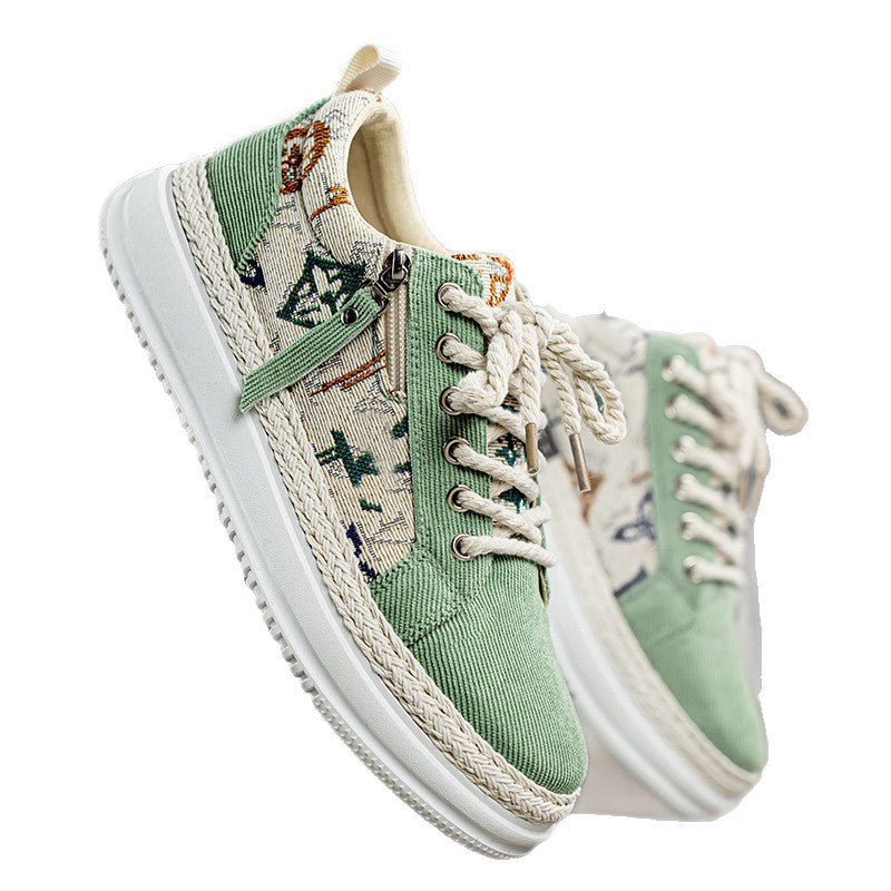 Damen Sportliche Sneaker mit einzigartigem grafischem Muster und dämpfender Sohle EB