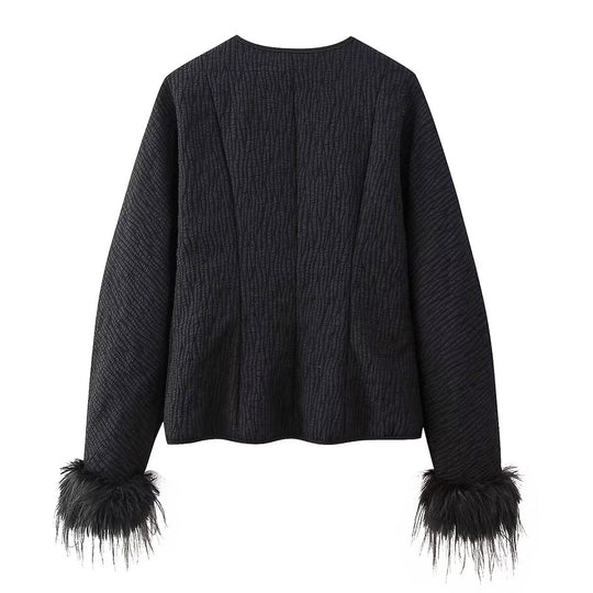 Damen modische Jacke mit einzigartigen Ärmeln EB