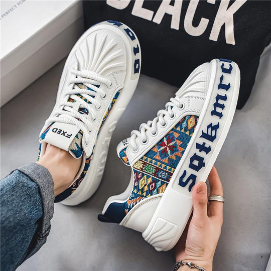 Damen modische Sneakers mit innovativem Mustermix EB