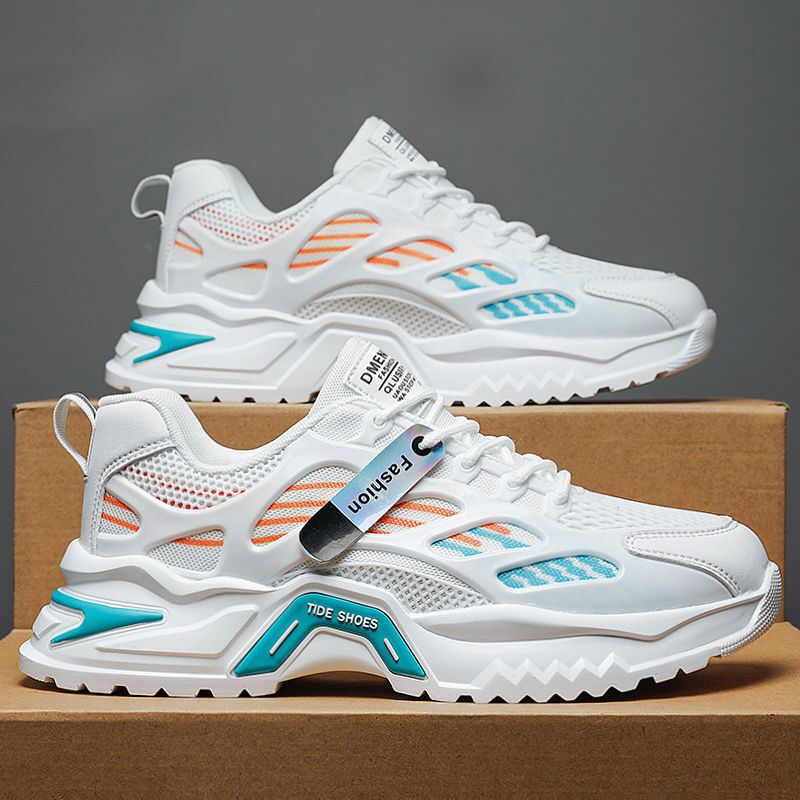 Damen Sportliche Sneaker mit atmungsaktiven Einsätzen und rutschfester Sohle EB