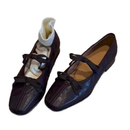 Damen elegante Ballerinas mit modischem Schleifenakzent und komfortablem Fußbett EB