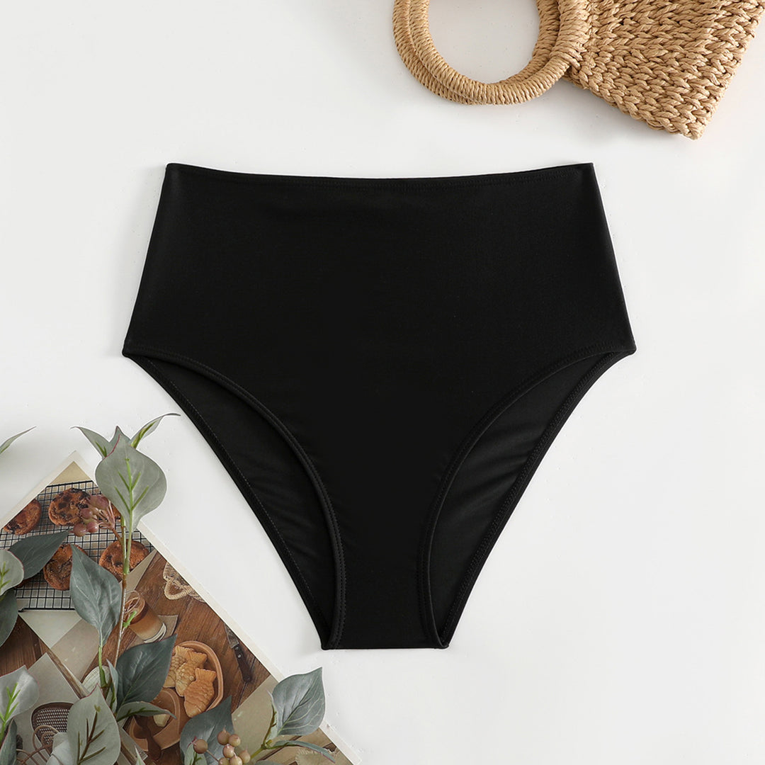 Damen Hoch taillierte Bikini-Hose EB