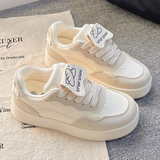 Damen Modische Sneaker mit luxuriösem Leder-Obermaterial EB