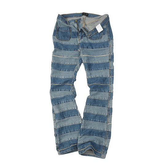 Damen Jeanshose mit modernem Streifenmuster und bequemer Passform EB
