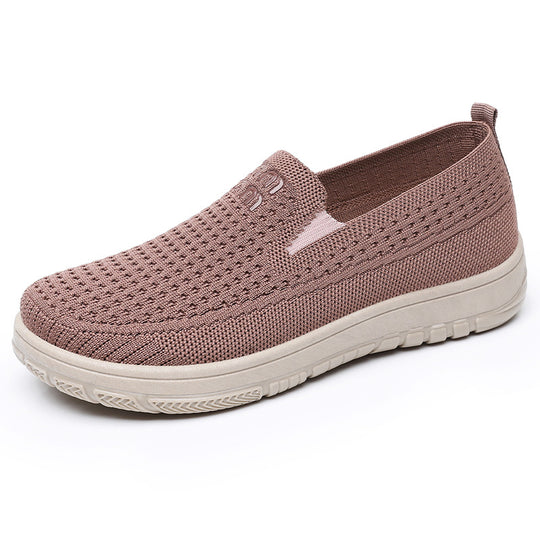 Damen Freizeit Slip-On Schuhe mit atmungsaktivem Obermaterial EB