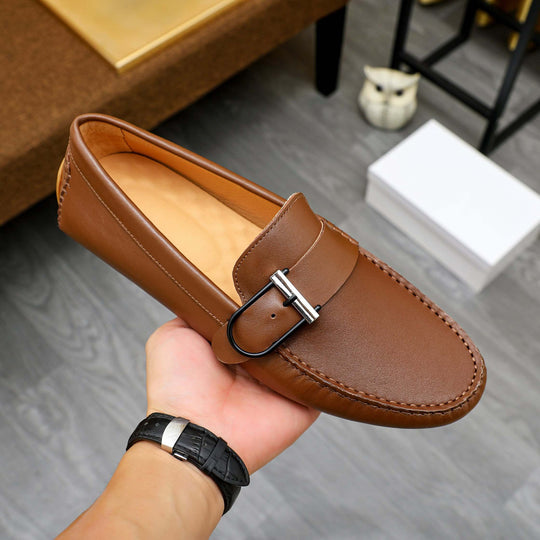 Damen Mokassins mit eleganter Schnallen-Applikation EB