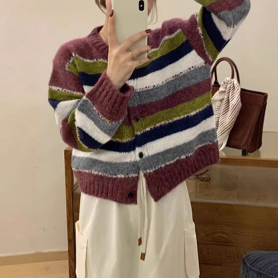 Damen modischer Strickcardigan EB