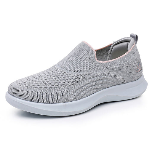 Damen Atmungsaktive Slip-On Sneakers mit flexiblem Fußbett EB