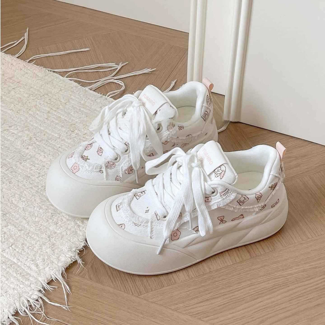 Damen Sneakers mit verspieltem Design und bequemer Dämpfung EB
