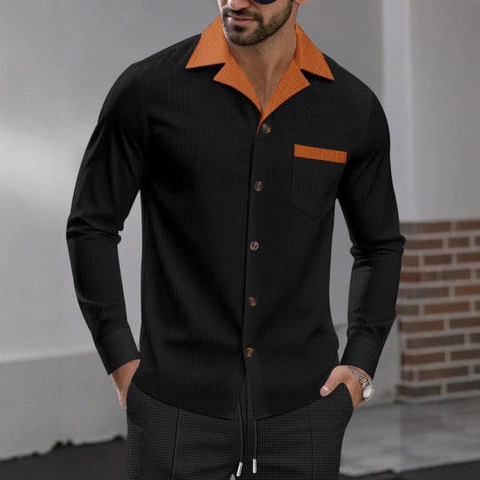 Herren Schicke Langarmhemd EB