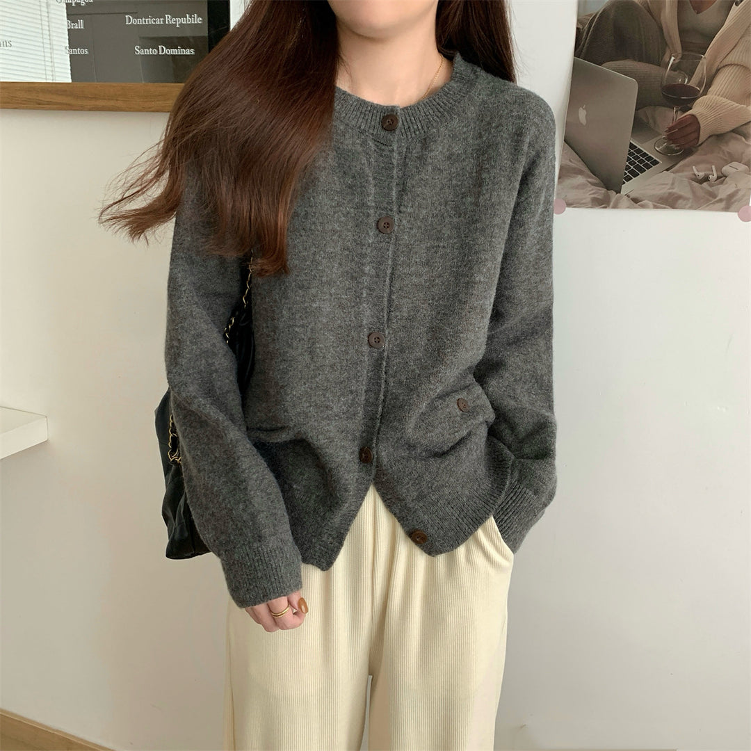 Damen Kuschelige Strickjacke mit praktischen Taschen EB