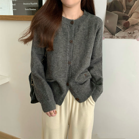 Damen Kuschelige Strickjacke mit praktischen Taschen EB