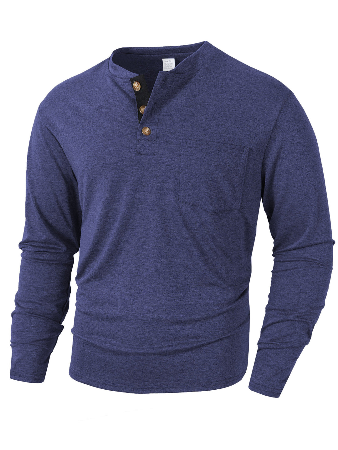 Herren langärmliges Henley-Shirt EB