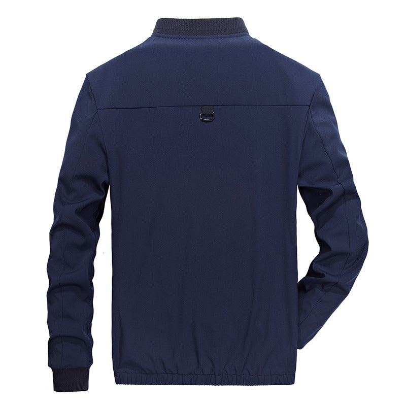 Herren sportliche Bomberjacke mit elastischen Bündchen und praktischen Reißverschlusstaschen EB