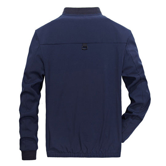Herren sportliche Bomberjacke mit elastischen Bündchen und praktischen Reißverschlusstaschen EB