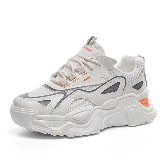 Damen Trendige Chunky Sneakers mit atmungsaktiven Mesh-Einsätzen und dämpfendem Sohlenprofil EB