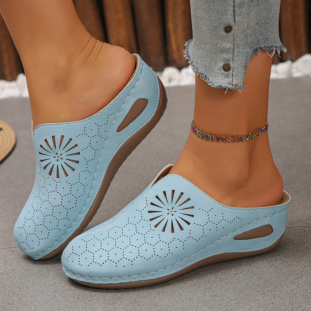 Damen Komfortable Clogs mit eleganter Durchlüftung EB