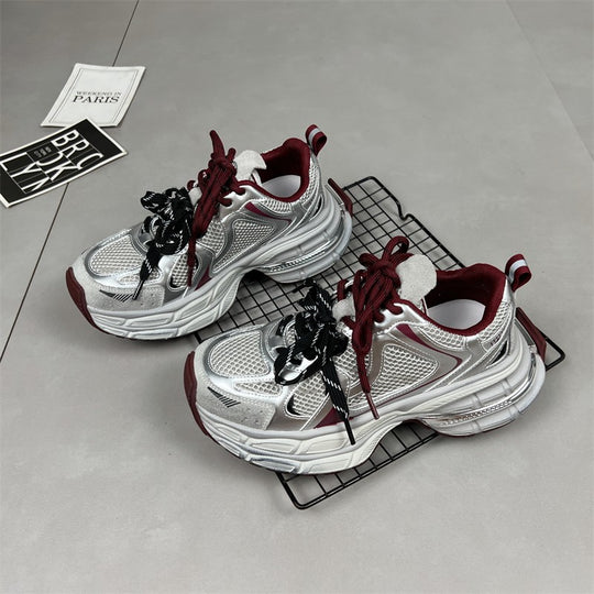 Damen Komfortable Sport Sneakers mit atmungsaktiver Membran und dämpfender Sohle EB