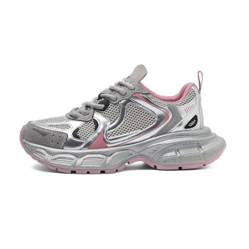 Damen Leichte Sport-Sneaker mit atmungsaktiven Mesh-Einsätzen und dämpfender Sohle EB