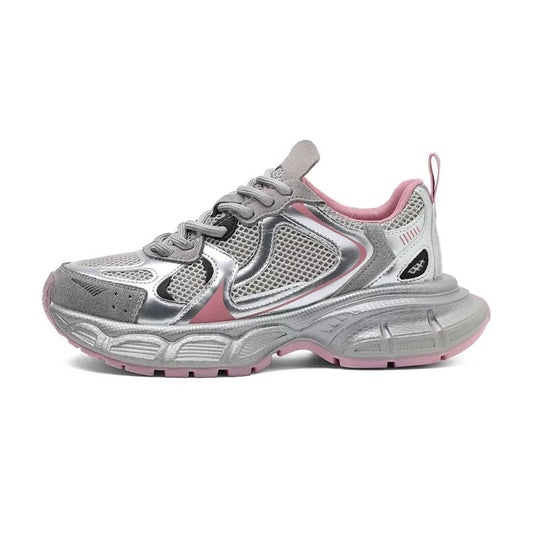Damen Leichte Sport-Sneaker mit atmungsaktiven Mesh-Einsätzen und dämpfender Sohle EB